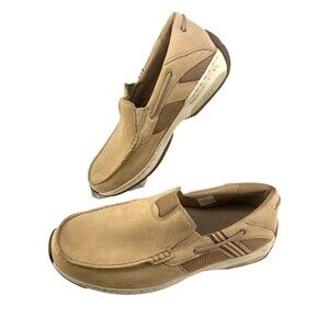 Durham Men's Size 10 4E Suede Loafer-Mesh Slip-On Comfort Rollbar Heel MCN412LN